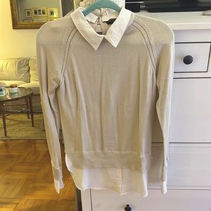 Central Park West Sweater REMOVABLE collar